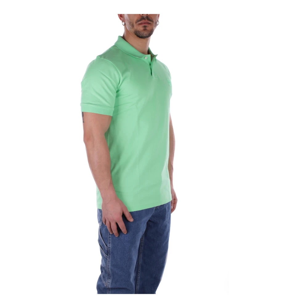 Hugo Boss Heren Logo Front Polo Shirt Green Heren