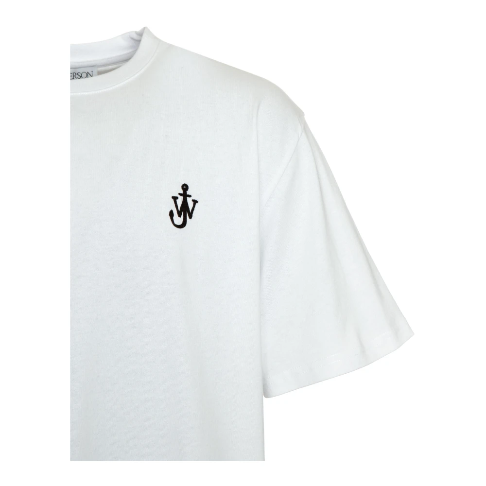 JW Anderson Anker Borduurwerk T-Shirt White Heren