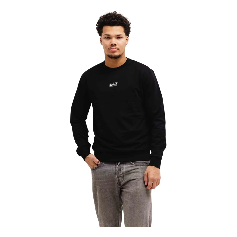 Emporio Armani Zwarte Heren Trui Klassieke Stijl Black Heren