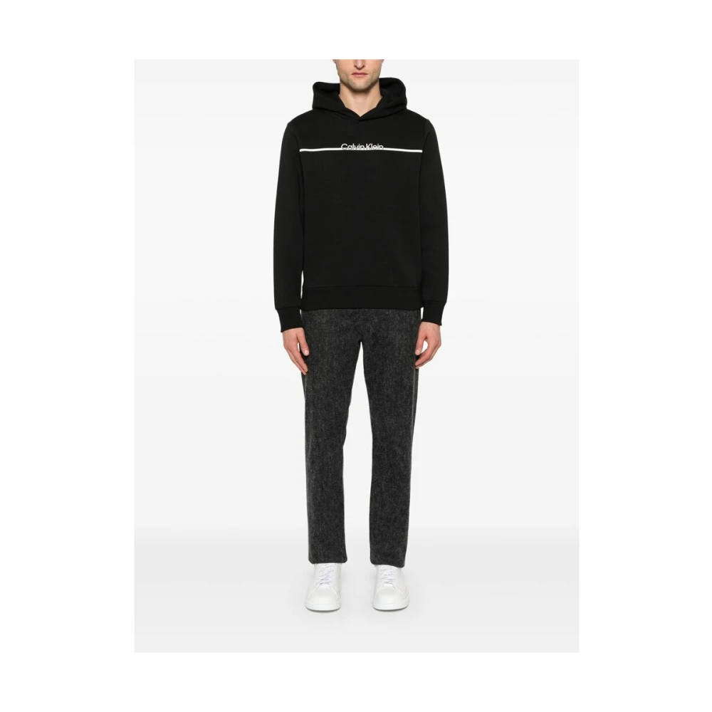 Calvin Klein Zwarte Klassieke Hoodie Black Heren