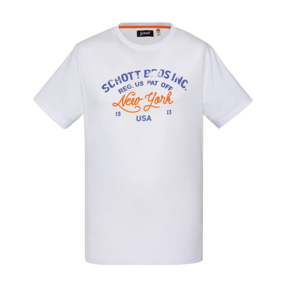 Tops > T-Shirts - - Schott NYC - Modalova
