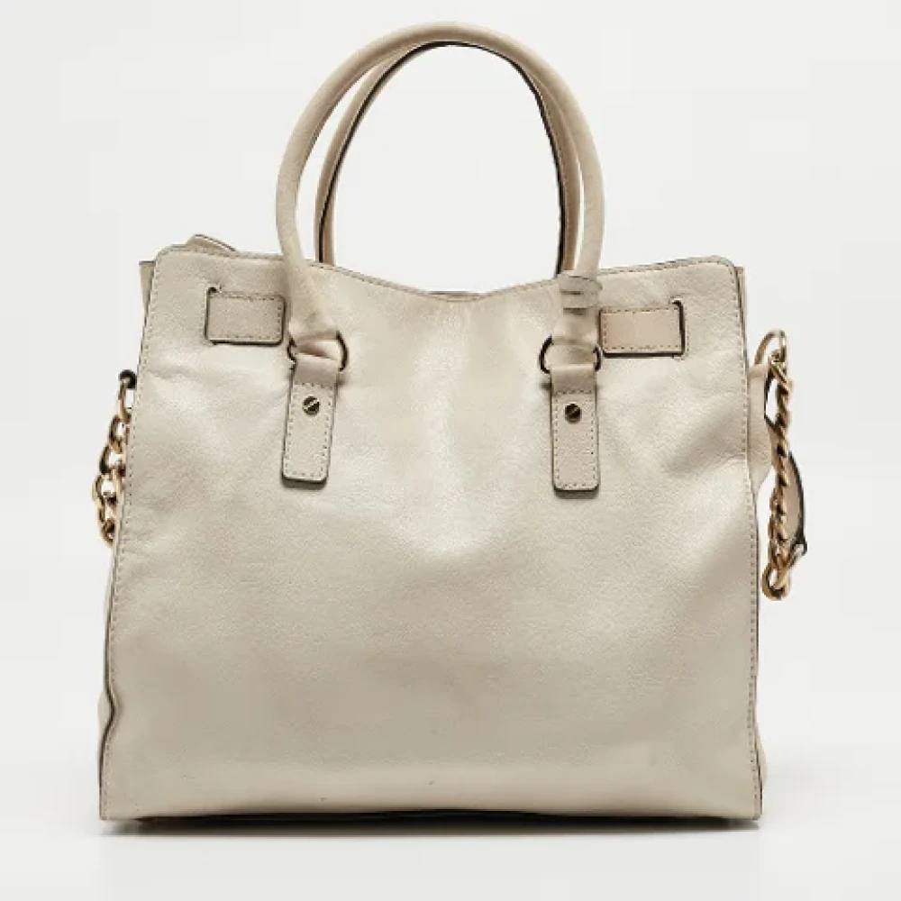 Michael Kors Pre-owned Leather totes Beige Dames