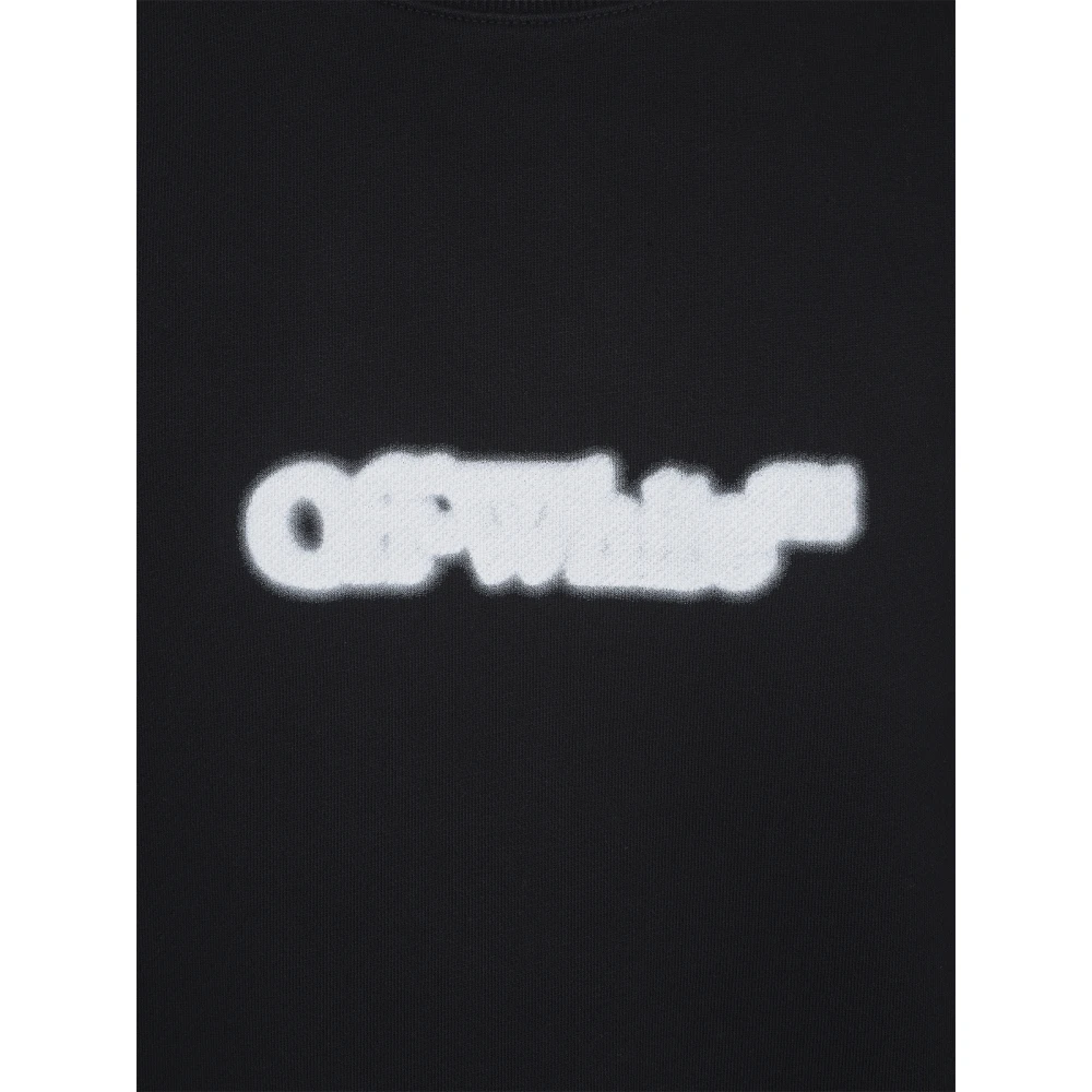 Off White Zwarte Skate Crewneck Sweaters Black Heren
