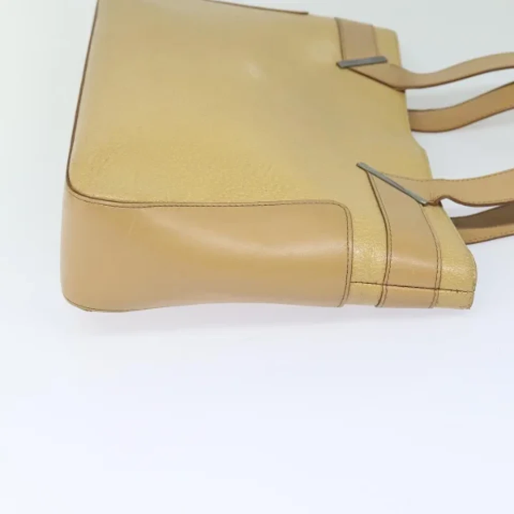 Gucci Vintage Pre-owned Leather handbags Beige Dames