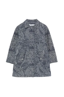 Paisley Denim Jacquard Jacket