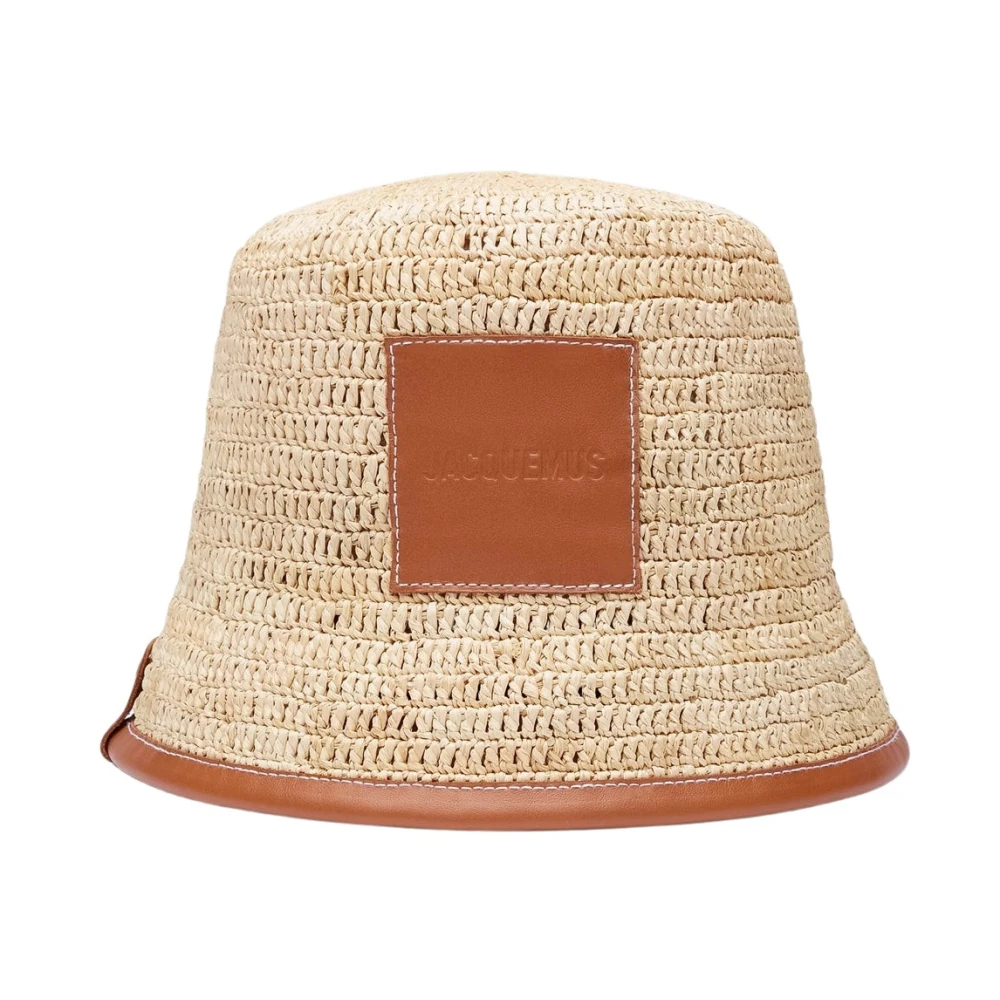 Jacquemus Raffia Vissershoed Lichtbruin Beige Unisex