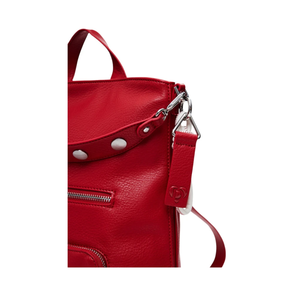 Desigual Damesrugzak Synthetisch Leer Stijlvol Model Red Dames