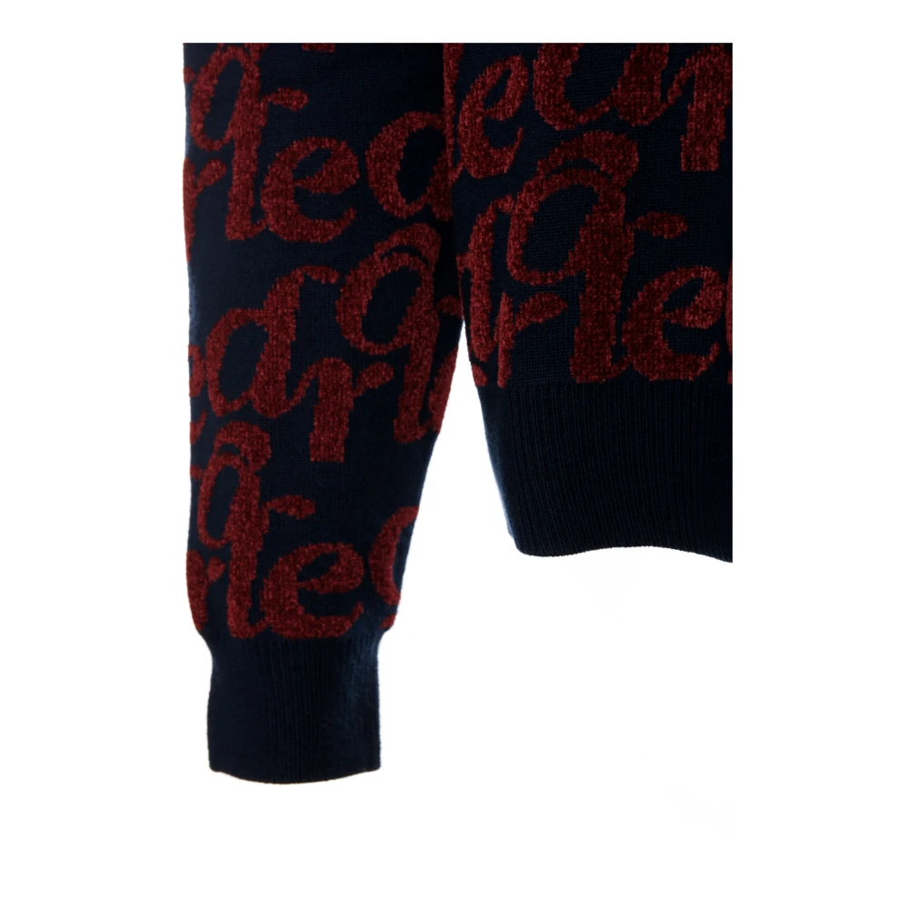 Drole de Monsieur Zachte Jacquard Gebreide Trui Multicolor Heren
