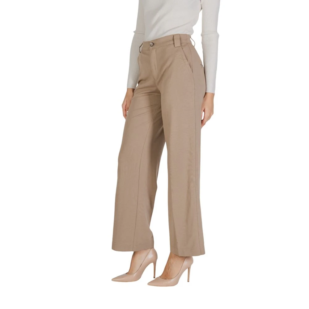 Street One Beige Viscose Jeans & Broek Beige Dames