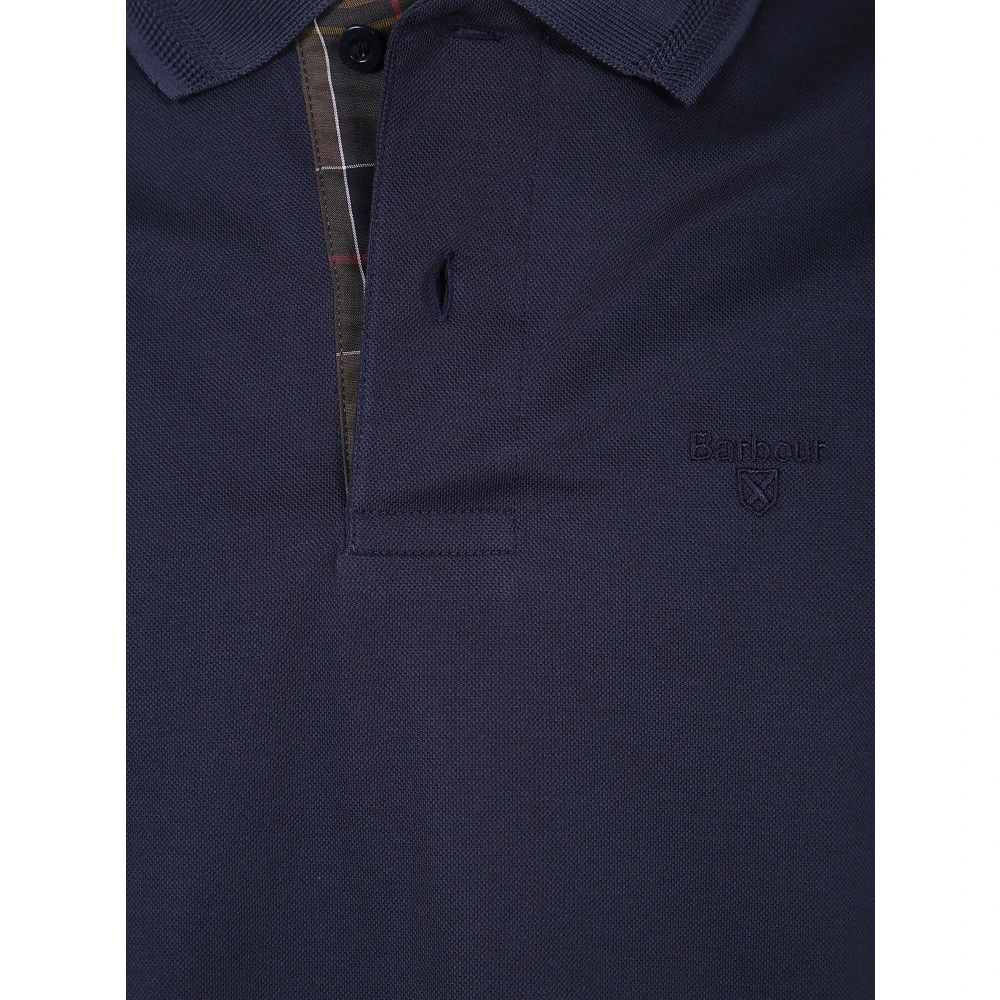Barbour Stijlvolle Tartan Polo Shirt Black Heren