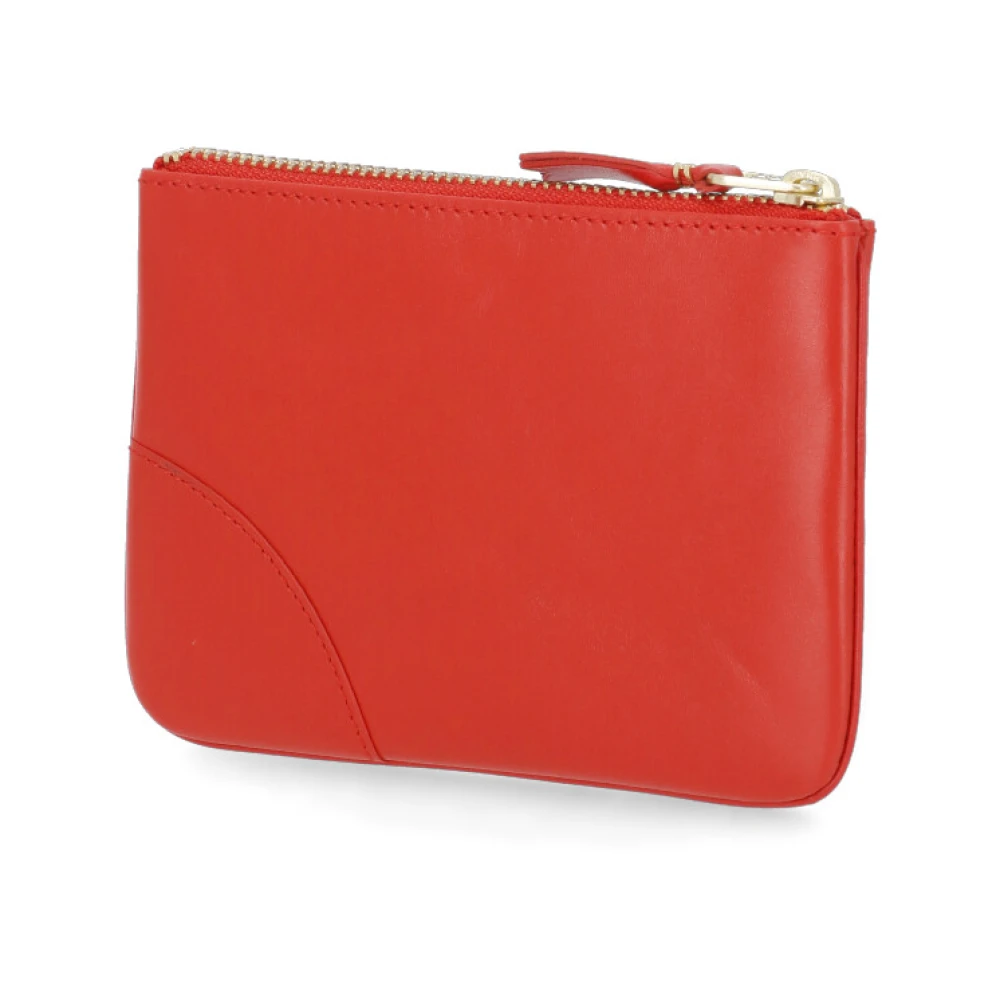 Comme des Garçons Rode Leren Ritsportemonnee Red Dames