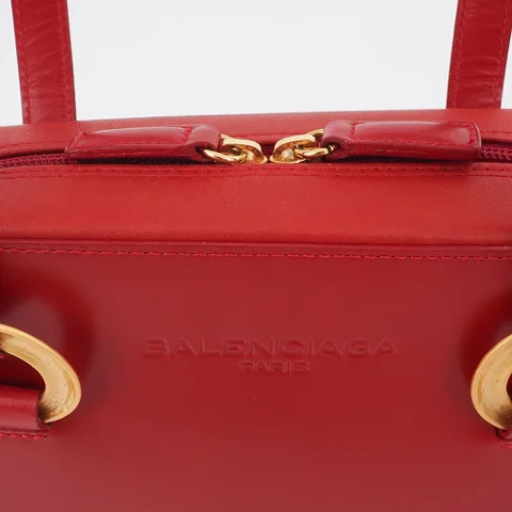 Balenciaga Vintage Pre-owned Leather balenciaga-bags Red Dames