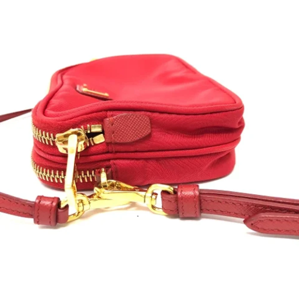 Prada Vintage Pre-owned Fabric prada-bags Red Dames