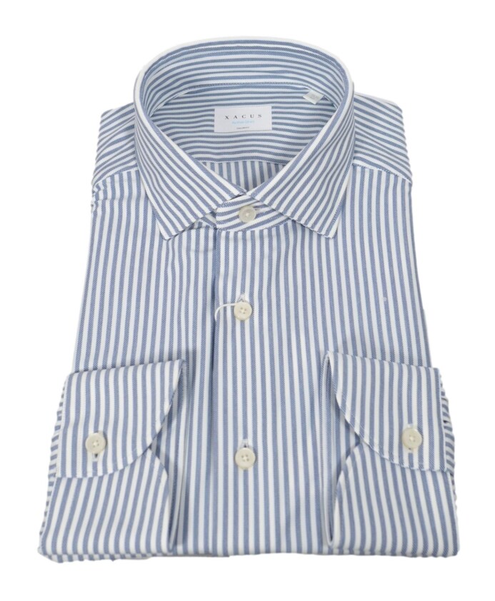 blue-and-white-striped-tailor-fit-active-shirt