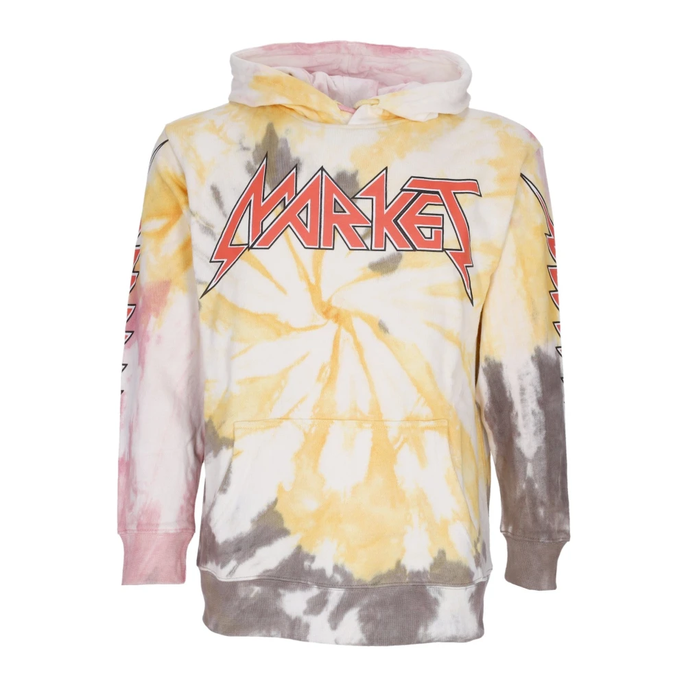 MARKET Tie-dye Smiley Hoodie Långärmad Multicolor, Herr