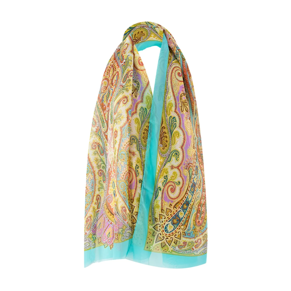 ETRO Zijden sjaal met Paisley-print Multicolor Dames