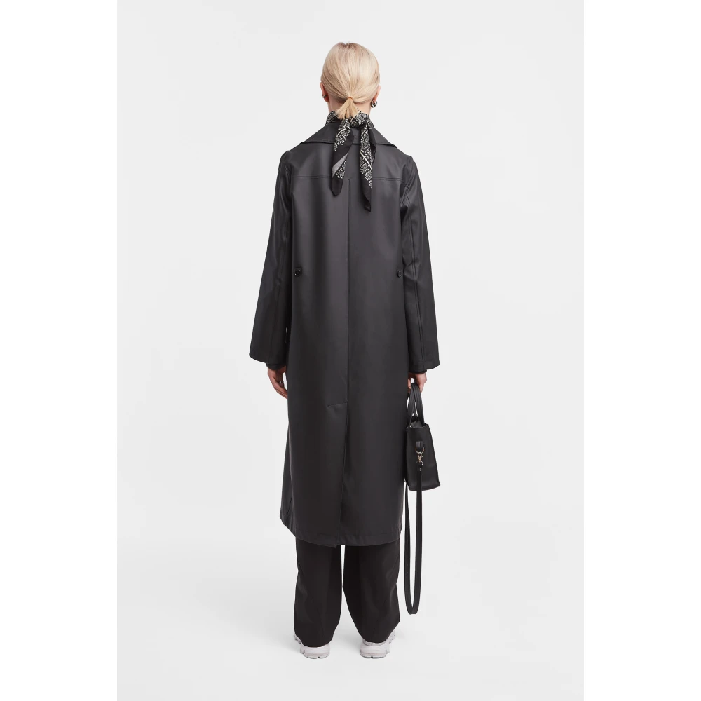 Stutterheim Elegante Regen Trenchcoat Black Dames