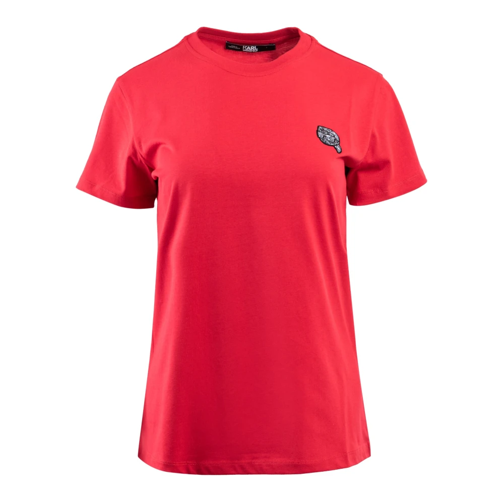 Karl Lagerfeld Rode dames T-shirt Red Dames