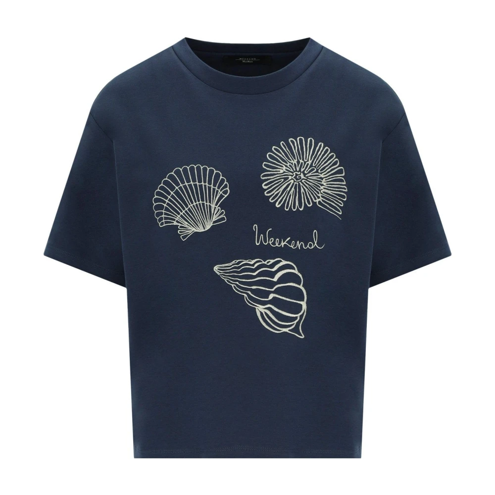 Weekend Max Mara Women's Blue Sabato T-Shirt - T-Shirts - M - Tops