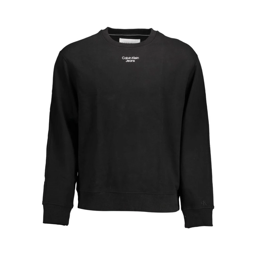 Calvin Klein Logo Print Sweatshirt - Male - Sweatshirts - Black - 2XL - Sweatshirts & Hoodies