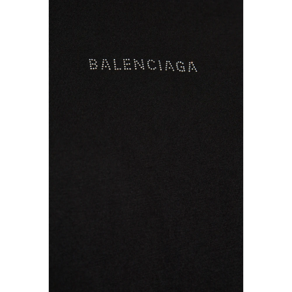 Balenciaga T-shirt met logo Black Dames