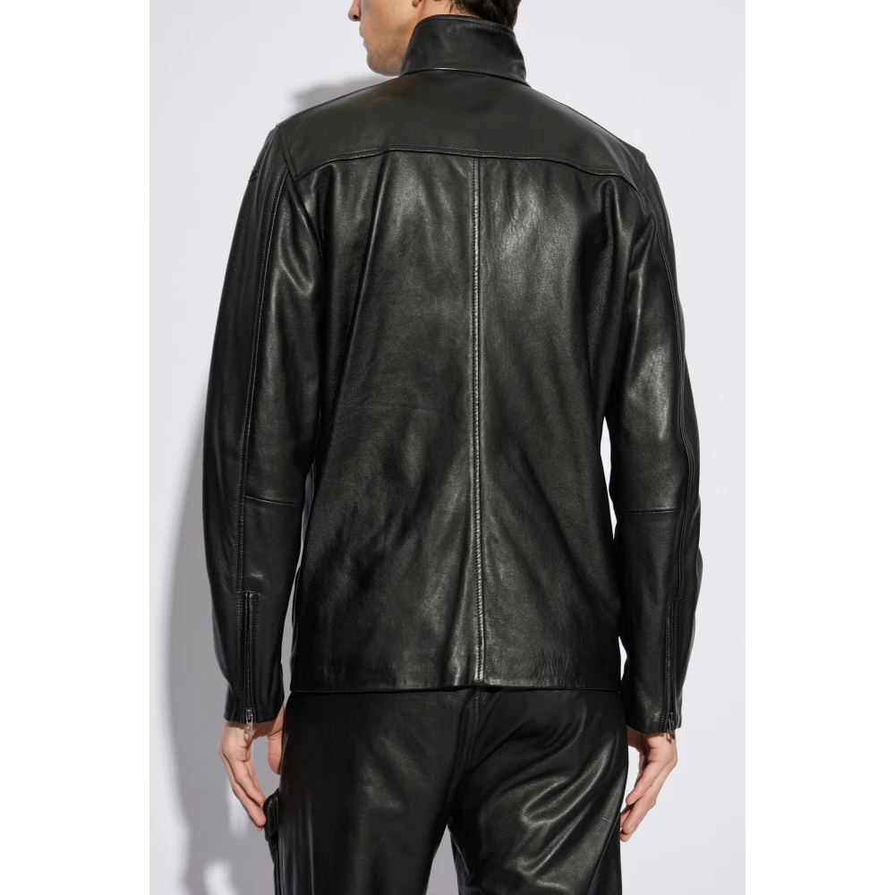 Diesel Leren jas L-Gast Black Heren
