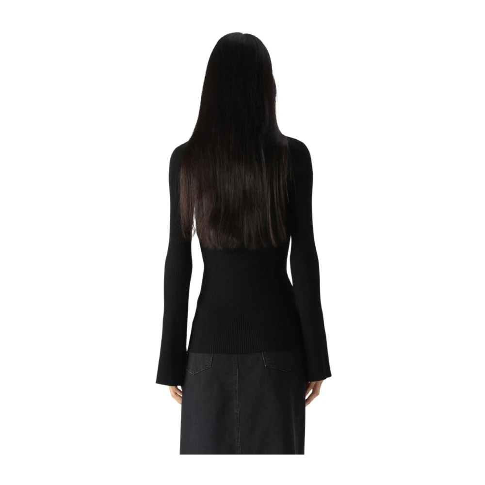 Twinset Stijlvolle Gebreide Top Black Dames