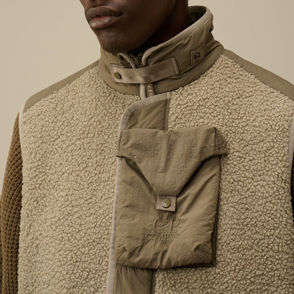 C.P. Company Polar Shell Vest Groen Green Heren