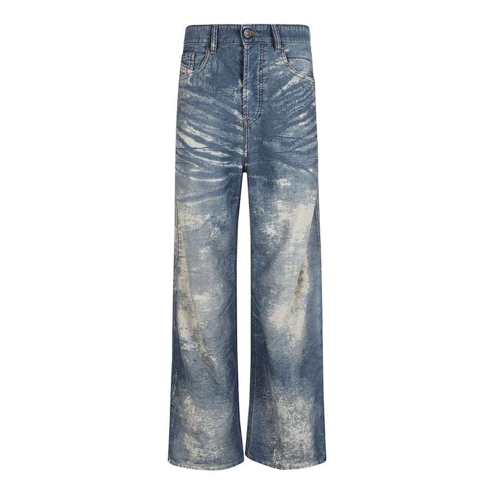 Diesel Blauwe Jeans Damesmode Aw24 Blue Dames