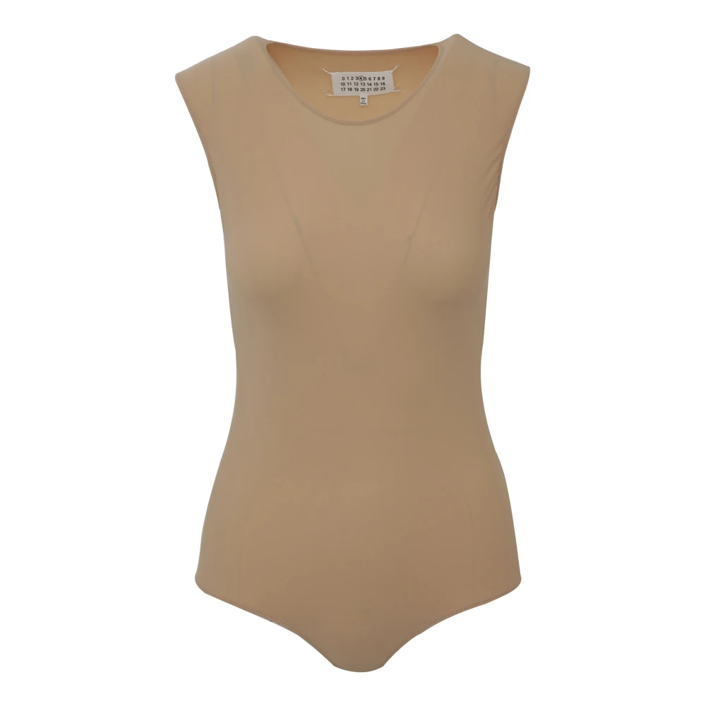 Maison Margiela , Full-Body, Female, Brown, Xs, Tech Body Skin Sleeveless Top - Image 3