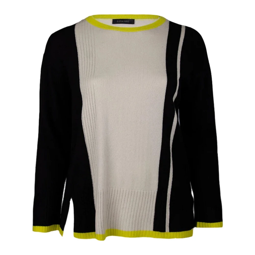 Elena Mirò Stijlvolle Gebreide Trui Multicolor Dames