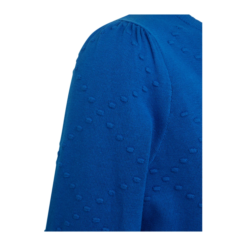 Freequent Gebreide skydiver trui Blue Dames