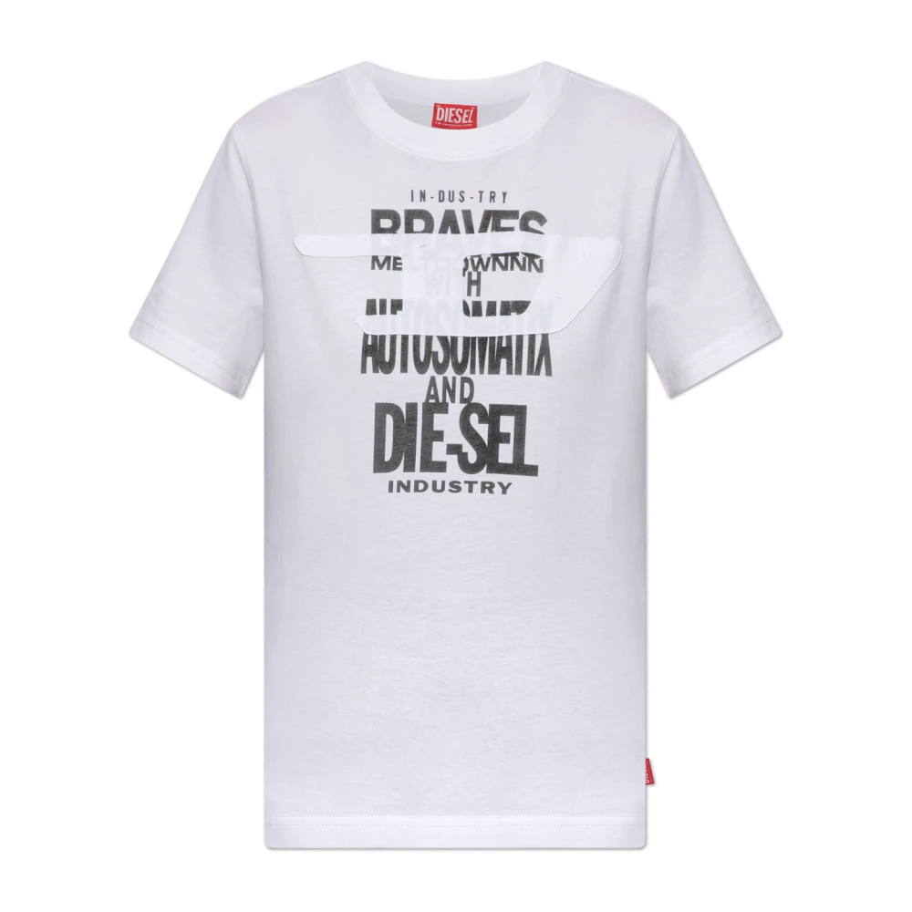 Diesel Damen Weiß Oberteile, Mgröße: