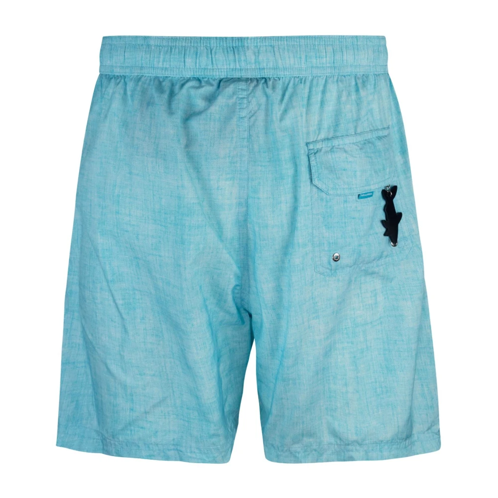 PAUL & SHARK Blauwe Zee Kleding Elastische Taille Polyester Blue Heren