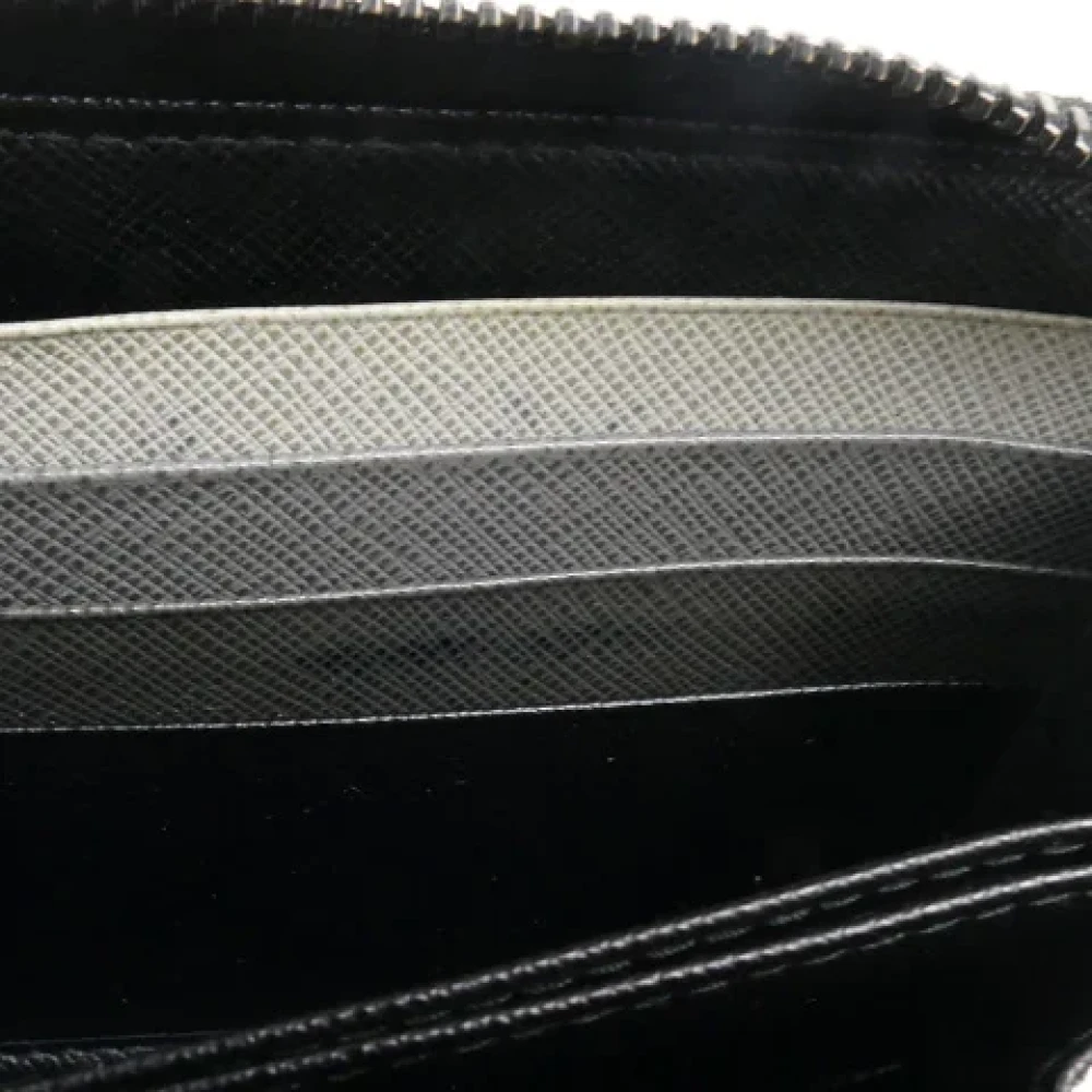 Prada Vintage Pre-owned Leather wallets Black Dames