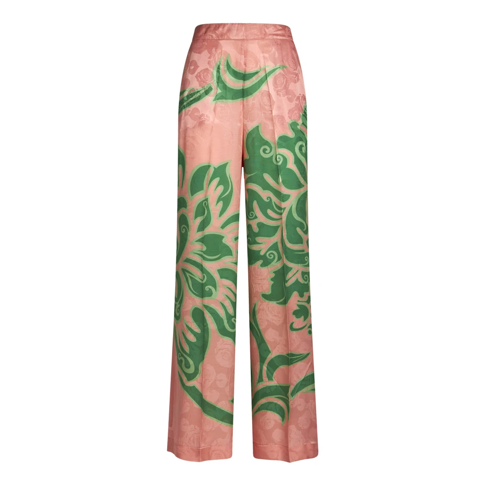 ETRO Roze Bloemenbroek Multicolor Dames