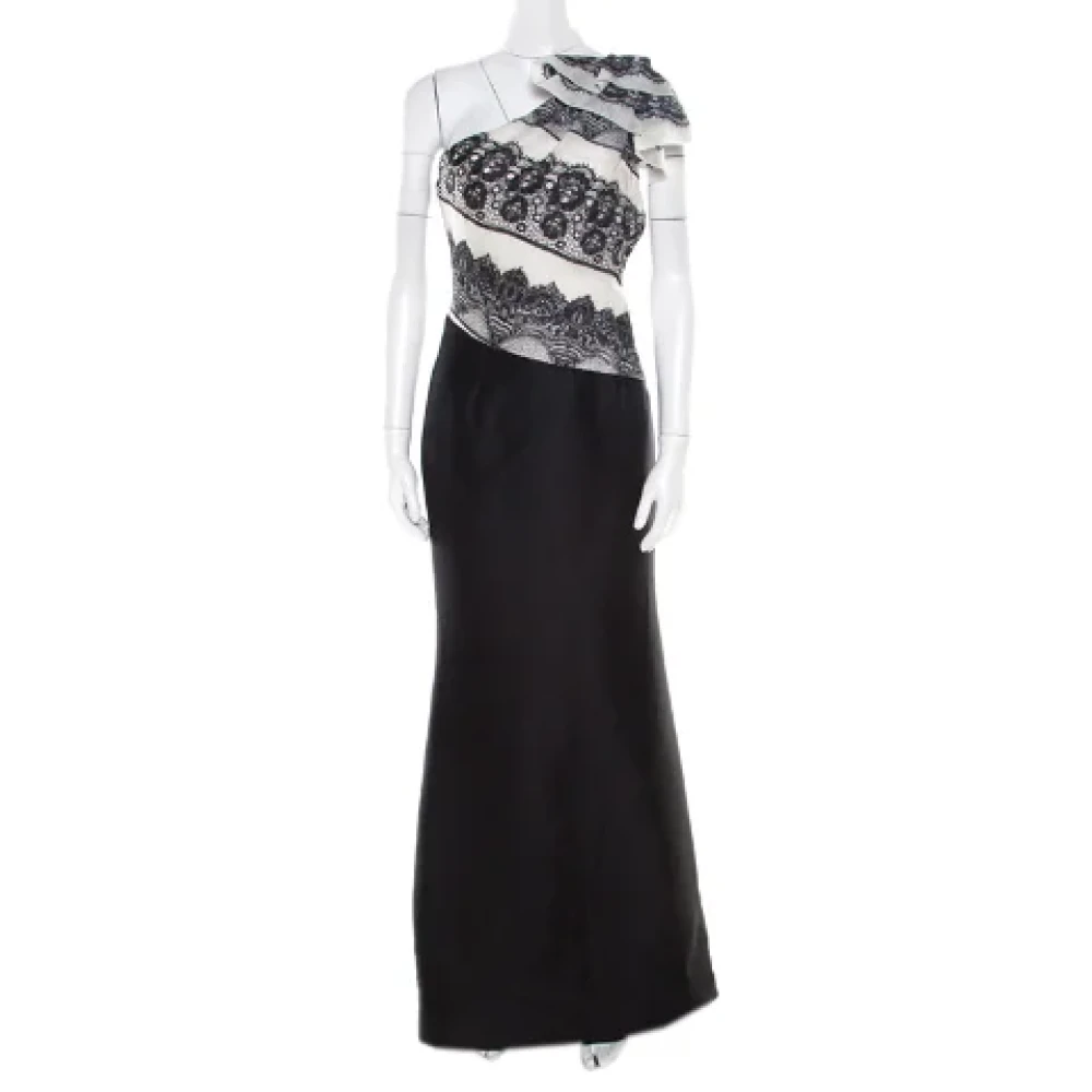 Carolina Herrera Pre-owned Silk dresses Black Dames