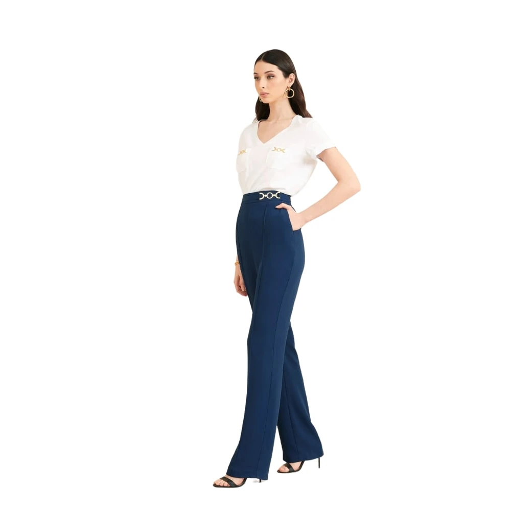 Guess Stijlvolle Broeken voor Mannen en Vrouwen Blue Dames