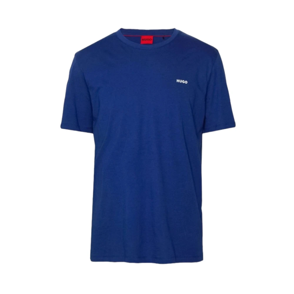 Hugo Boss Katoenen T-shirt Klassiek Model Blue Heren