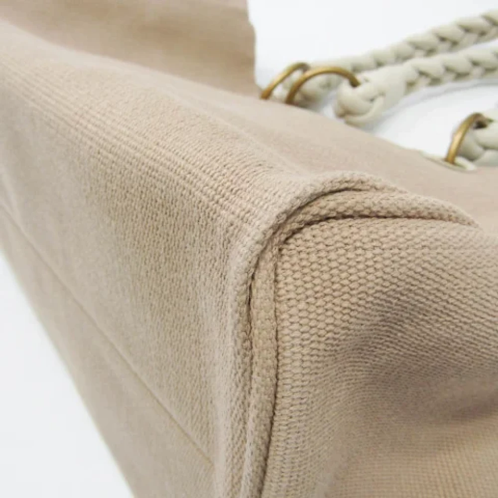 Bottega Veneta Vintage Pre-owned Canvas totes Beige Dames