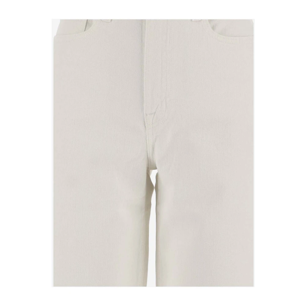 Frame Hoge taille wijde pijp witte jeans White Dames