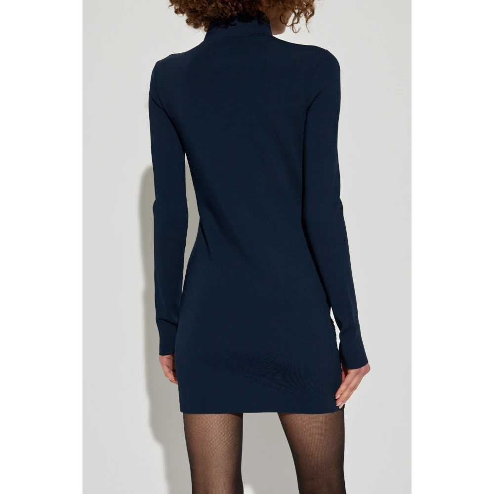 Stella Mccartney Jurk met kanten inzetstukken Blue Dames
