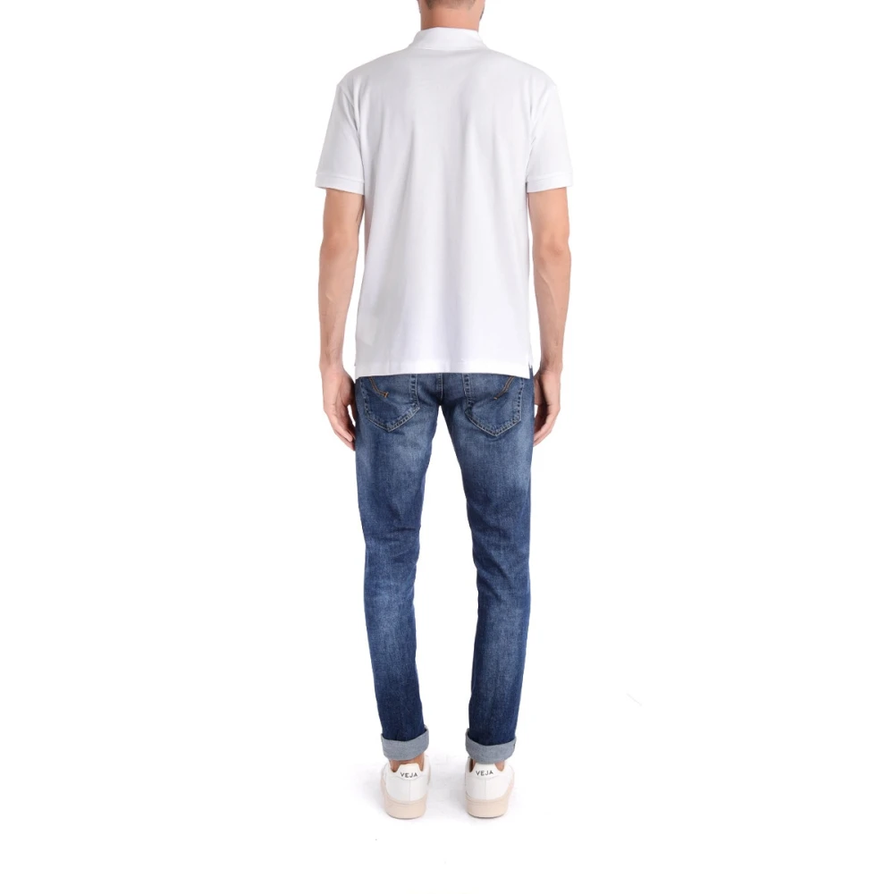 Comme des Garçons Play Witte Katoenen Polo met Overlappende Harten White Heren