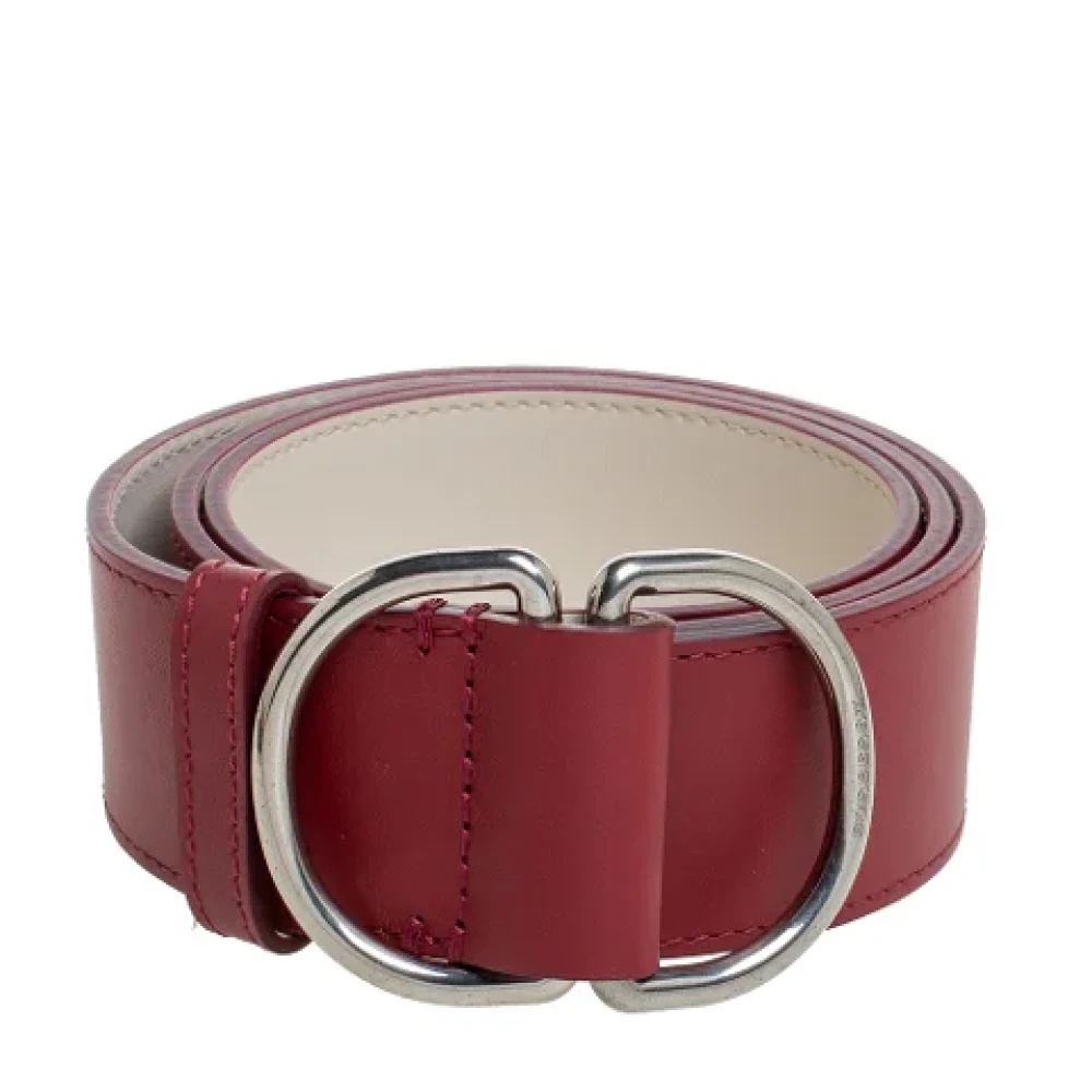 Burberry Vintage Pre-owned Leather belts Red Dames