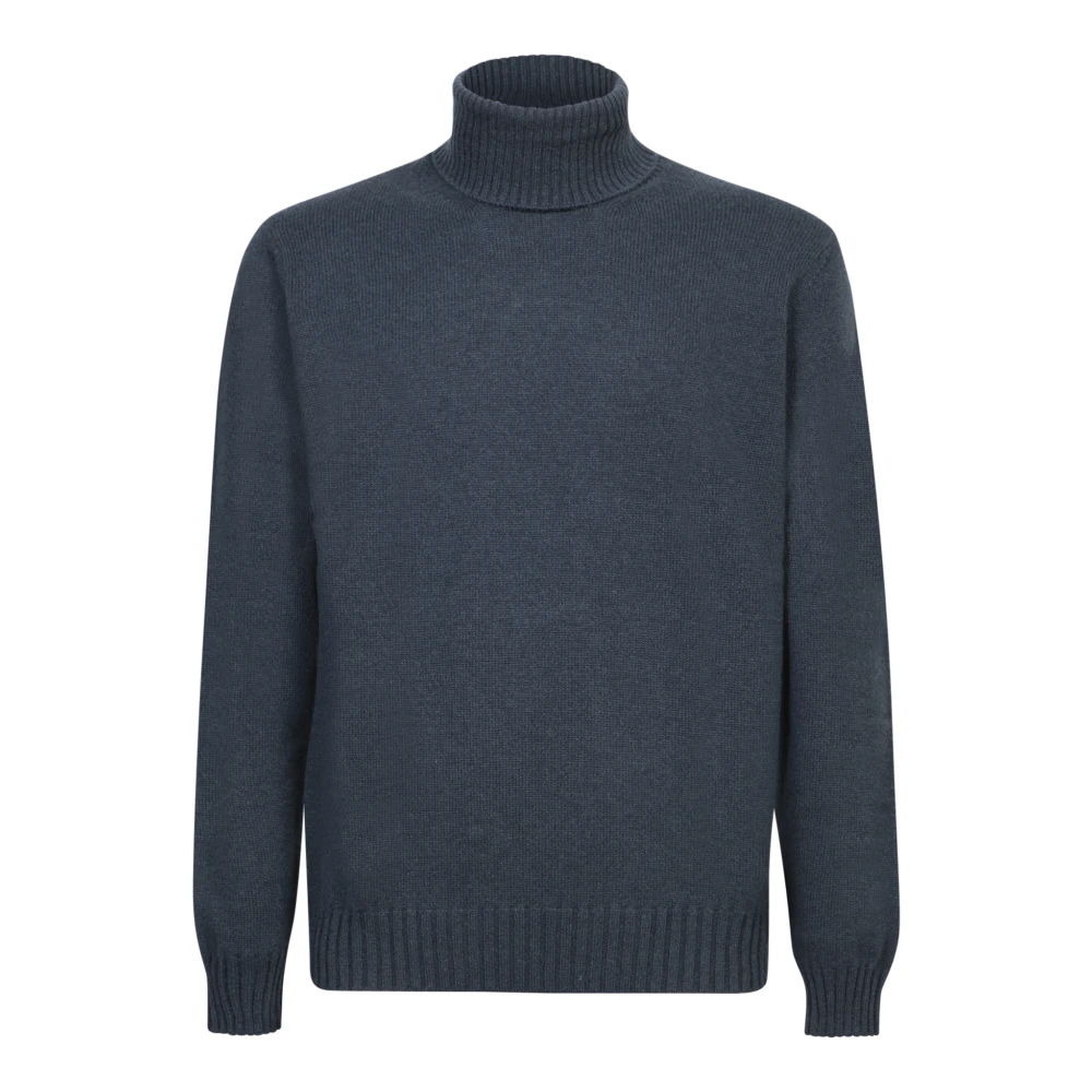 Dell'oglio Blauwe Gebreide Kleding voor Mannen Aw24 Blue Heren