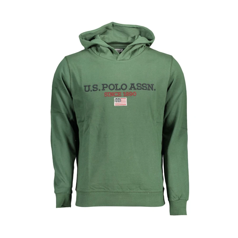 U.s. Polo Assn. Hombre Verde Sudaderas, Talla: 2XL