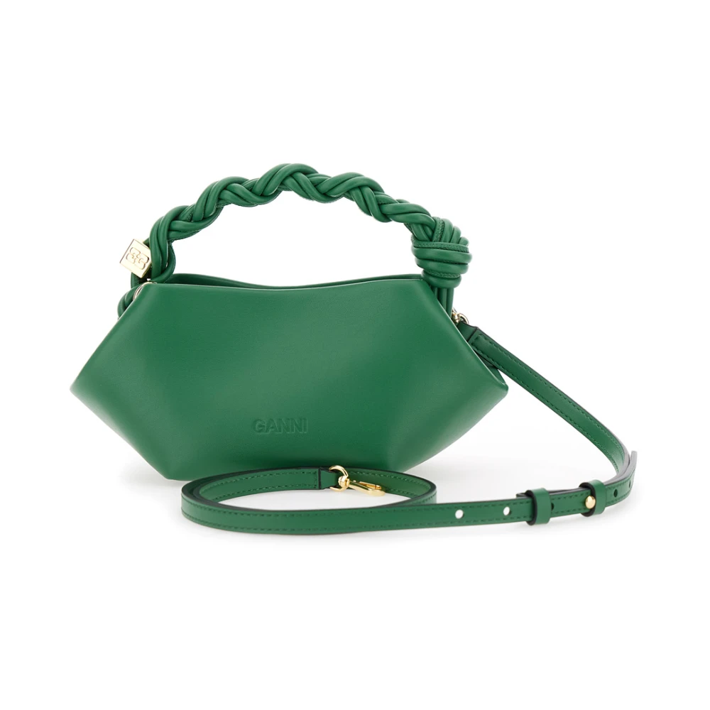 Ganni Groene Handtas met Vlinderlogo Green Dames