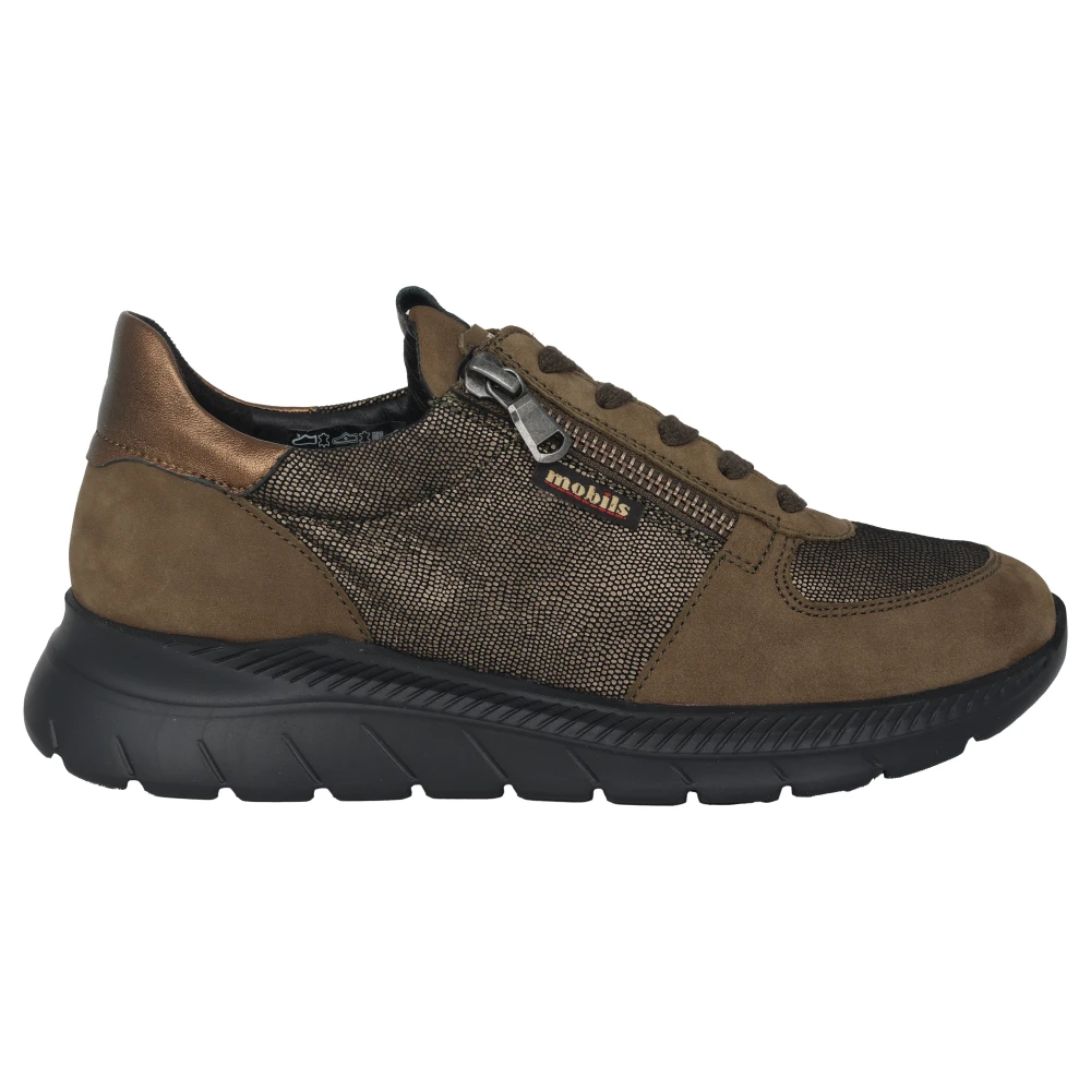 Mephisto Bred passform gröna sneakers för kvinnor Green, Dam