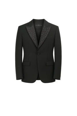 Brooch-Embellished Blazer