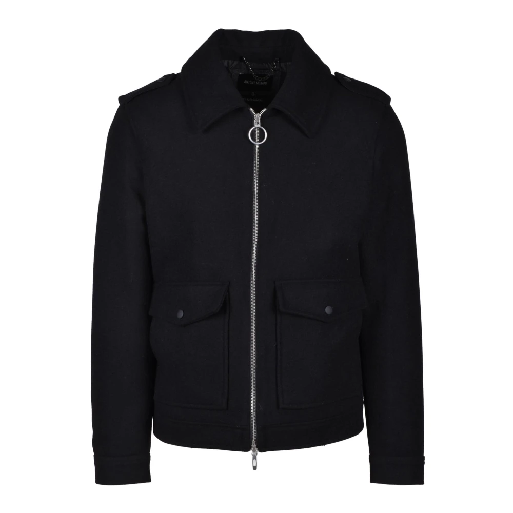 Antony Morato Stijlvolle wollen blend jas Black Heren
